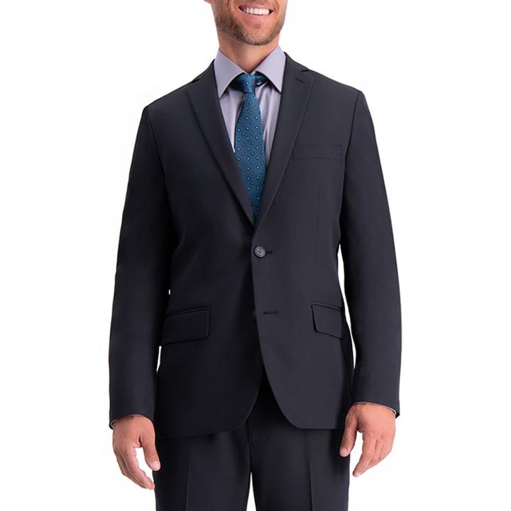Men's Haggar Active Series Slim-fit Suit Jacket, Size: 40 Long, Black