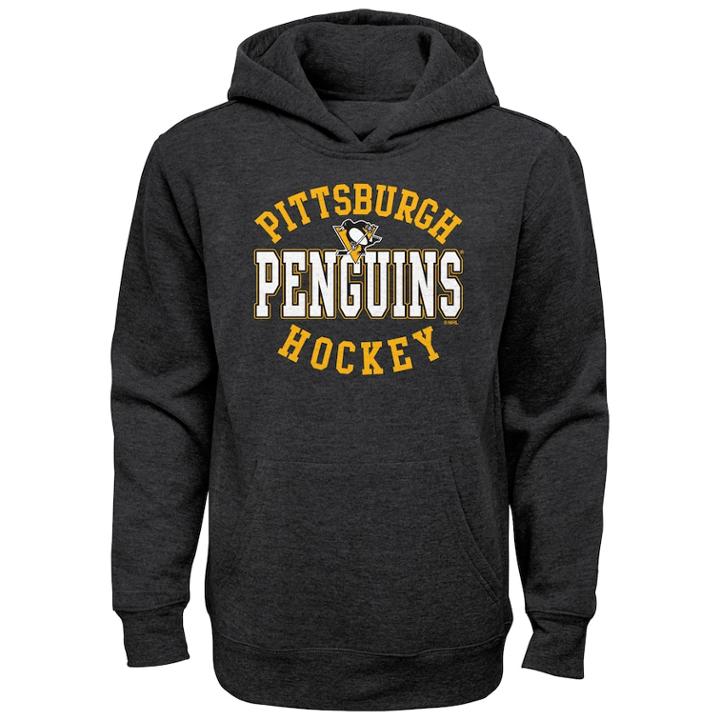 Boys 8-20 Pittsburgh Penguins Promo Hoodie, Size: Xl 18-20, Grey (charcoal)