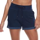 Women's Tek Gear&reg; French Terry Shorts, Size: Large, Dark Blue