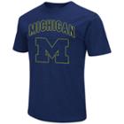 Men's Campus Heritage Michigan Wolverines Logo Tee, Size: Xl, Dark Blue