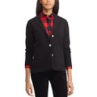 Women's Chaps Sweater Blazer, Size: Xs, Black