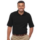 Big & Tall Haggar Classic-fit Space-dyed Performance Polo, Men's, Size: L Tall, Black