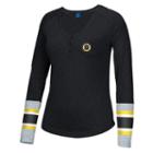 Women's Reebok Boston Bruins Jersey Henley, Size: Large, Black