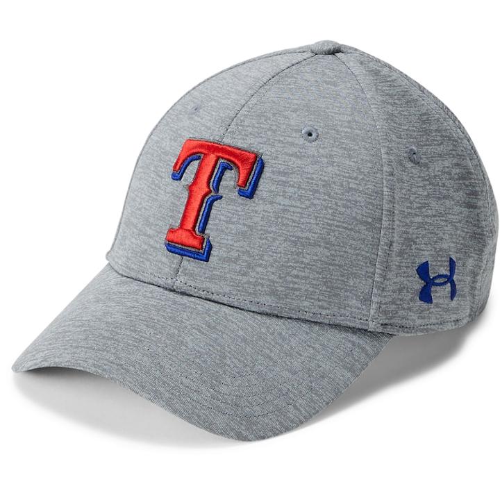 Men's Under Armour Texas Rangers Closer Adjustable Snapback Cap, Grey