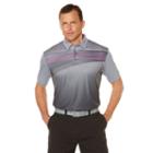 Men's Grand Slam Regular-fit Ombre Performance Golf Polo, Size: Xxl, Med Grey
