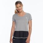 Women's Fila Sport&reg; Mesh Block Short Sleeve Tee, Size: Xl, Light Grey