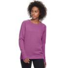 Women's Tek Gear&reg; Raglan Crew Neck Sweatshirt, Size: Xs, Med Purple