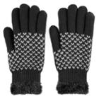 Sonoma Goods For Life&trade; Women's Bird's-eye Cozy Lined Knit Gloves, Black