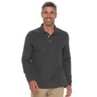 Men's Croft & Barrow&reg; Classic-fit Stretch Pique Polo, Size: Xxl, Dark Grey