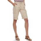 Juniors' Unionbay Greyson Convertible Skimmer Shorts, Teens, Size: Xl, Beig/green (beig/khaki)