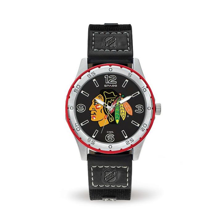 Men's Sparo Chicago Blackhawks Player Watch, Black