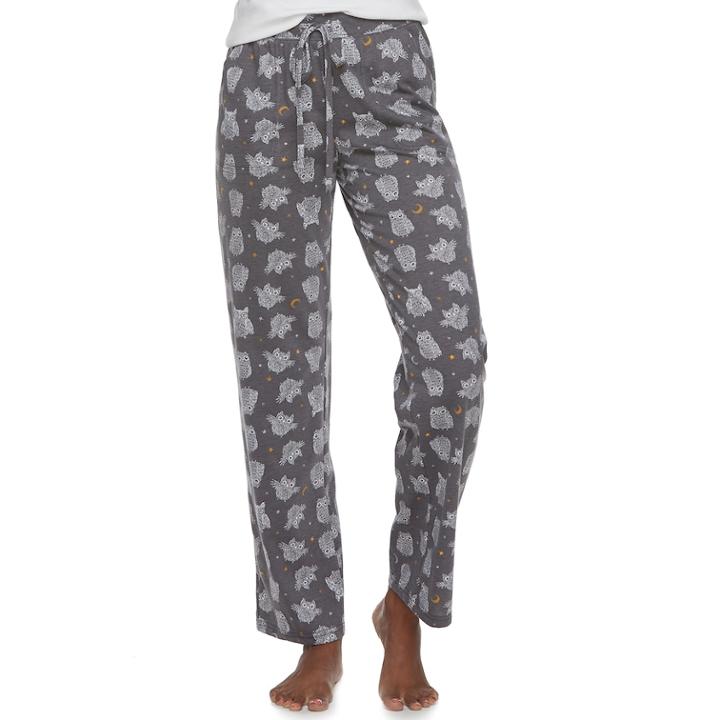Women's Sonoma Goods For Life&trade; Knit Pants, Size: Large, Dark Grey