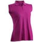 Women's Nancy Lopez Grace Sleeveless Golf Polo, Size: Xl, Dark Pink
