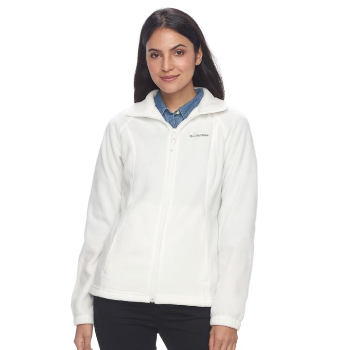Columbia Three Lakes Fleece Jacket, Size: Small, White Oth