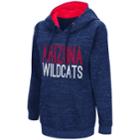 Women's Campus Heritage Arizona Wildcats Throw-back Pullover Hoodie, Size: Small, Blue (navy)