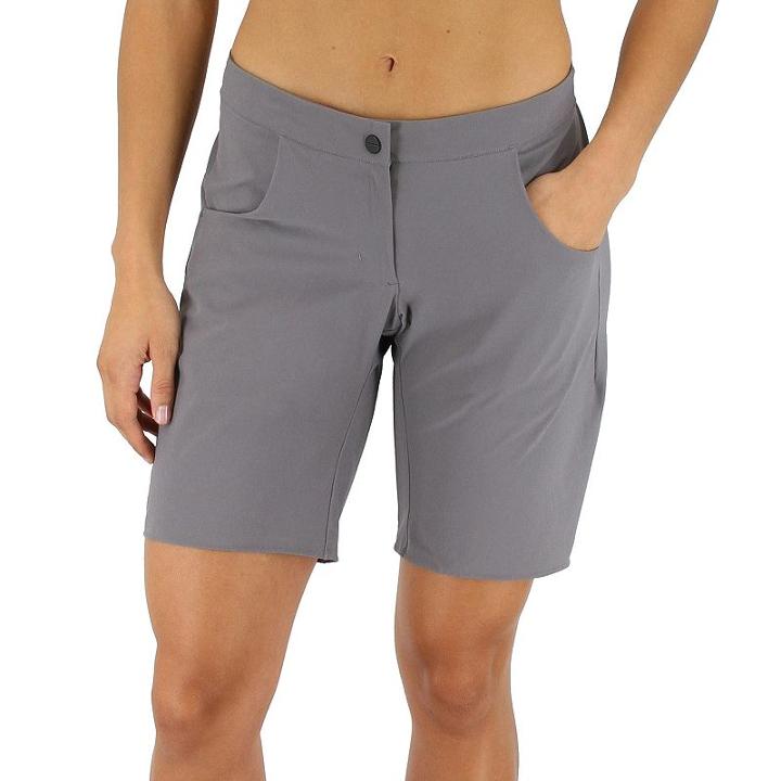 Women's Adidas Outdoor Terrex Solo Hiking Shorts, Size: Small, Light Grey