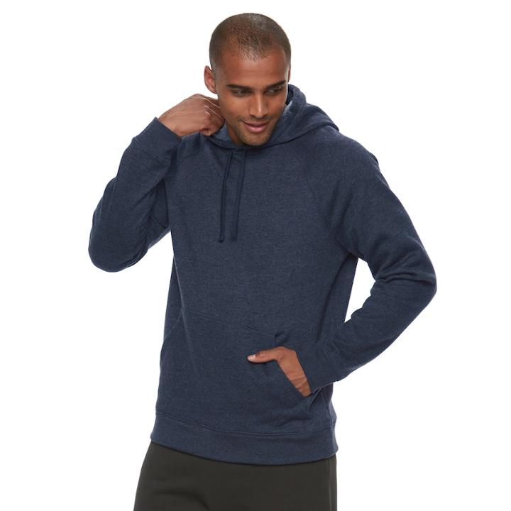 Men's Tek Gear&reg; Ultra Soft Fleece Pull-over Hoodie, Size: Xl, Blue (navy)