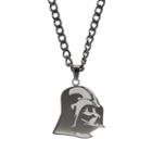 Star Wars Men's Two Tone Stainless Steel Darth Vader Pendant Necklace, Size: 22, Black