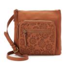 Sonoma Goods For Life&trade; Dina Floral Crossbody Bag, Women's, Red/coppr (rust/coppr)