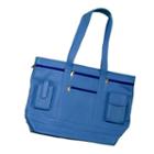 Royce Leather Pockets & Loops Business Shoulder Bag, Adult Unisex, Size: Tote, Blue