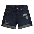 Girls 7-16 Levi's Seaside Bermuda Shorts, Size: 7, Dark Blue