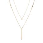 Lc Lauren Conrad Multistrand Cube & Stick Pedant Necklace, Adult Unisex, Ovrfl Oth