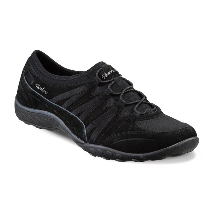 Skechers Relaxed Fit Breathe Easy Money Bags Women's Athletic Shoes, Size: 5.5, Grey (charcoal)