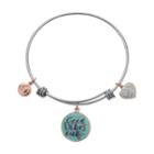 Love This Life Good Vibes Only Charm Bangle Bracelet, Women's, Multicolor