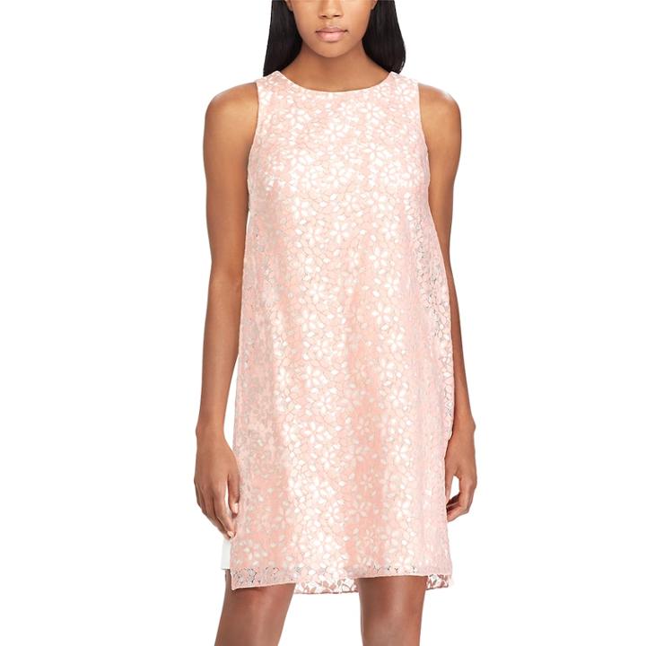Women's Chaps Floral Lace A-line Dress, Size: 8, Pink