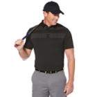 Men's Grand Slam Placement Regular-fit Striped Golf Polo, Size: Xl, Oxford