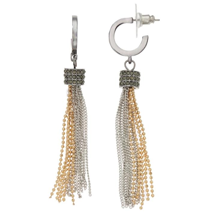 Simply Vera Vera Wang Two Tone Chain Tassel Drop Earrings, Women's, Multicolor