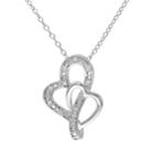 Stella Grace Diamond Accent Sterling Silver Heart Pendant Necklace, Women's, Size: 18, White