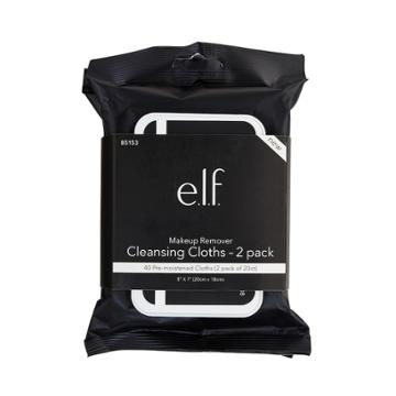 E.l.f. Makeup Remover Cleansing Cloths - 2 Pack, Multicolor