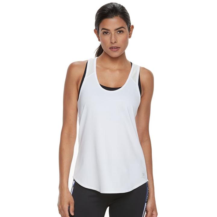 Women's Fila Sport&reg; Scoop Neck Racerback Tank, Size: Small, White