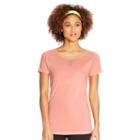 Women's Champion Seamless Mesh Scoopneck Workout Tee, Size: Xl, Lt Orange