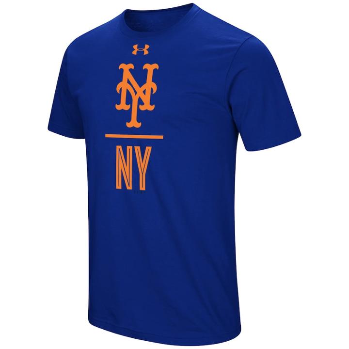 Men's Under Armour New York Mets Slash Tee, Size: Xxl, Brt Blue