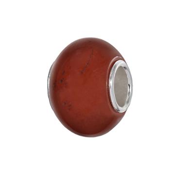 Individuality Beads Sterling Silver Jasper Bead, Women's, Red
