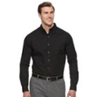 Big & Tall Croft & Barrow&reg; Classic-fit Stretch Woven Button-down Shirt, Men's, Size: 2xb, Black
