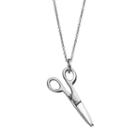 Journee Collection Sterling Silver Scissor Pendant Necklace, Women's, Size: 18, Multicolor