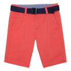 Boys 4-7 Chaps Flat-front Belted Shorts, Boy's, Size: 5, Med Red
