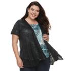 Plus Size World Unity Lace Fly Away Top, Women's, Size: 2xl, Oxford