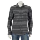 Big & Tall Urban Pipeline&reg; Plaid Flannel Button-down Shirt, Men's, Size: 3xl Tall, Dark Grey