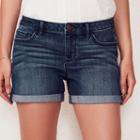 Women's Lc Lauren Conrad Cuffed Jean Shorts, Size: 10, Blue