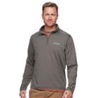 Men's Columbia Tryon Creek Classic-fit Quarter-zip Pullover, Size: Xxl, Grey (charcoal)