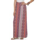 Juniors' Joe B Cinch Side Maxi Skirt, Teens, Size: Large, Black Multi