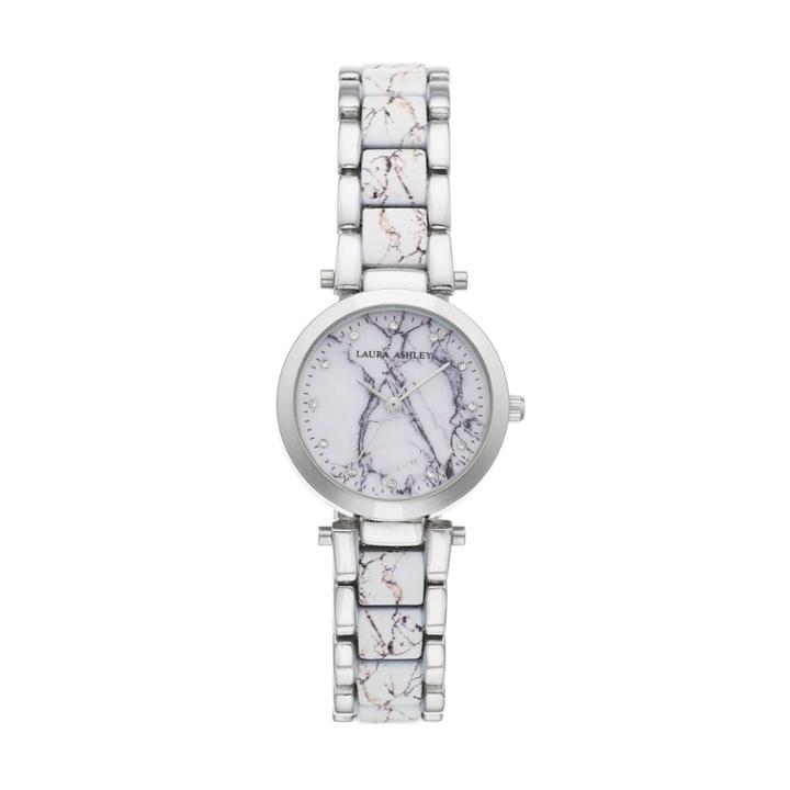Laura Ashley Women's Marbleized Watch, Size: Small, Grey