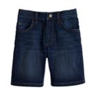 Boys 4-7x Lee Dungaree Dark Wash Denim Shorts, Size: 4 Ave Med, Med Blue