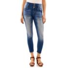 Juniors' Wallflower High Waist Stacked Ankle Skinny Jeans, Teens, Size: 15, Purple Oth