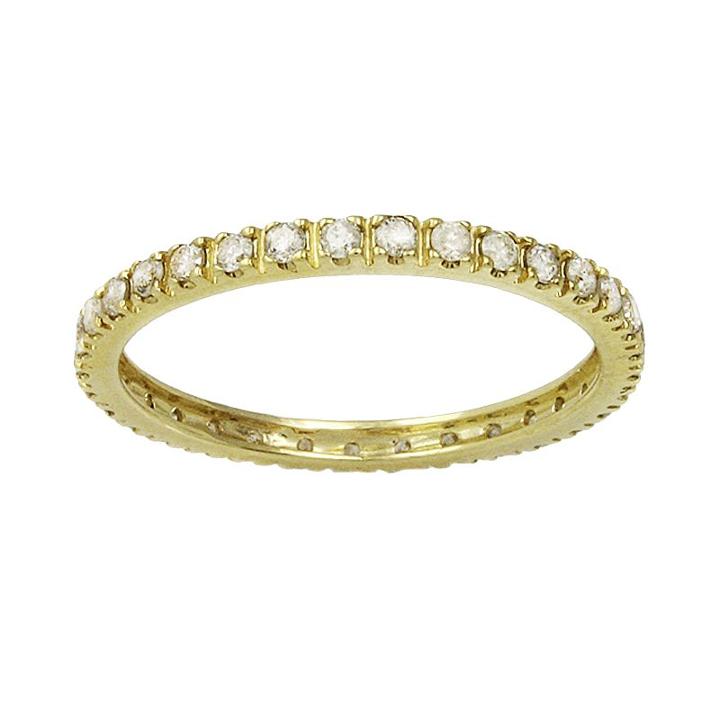 10k Gold 1/2-ct. T.w. Diamond Eternity Wedding Band, Women's, Size: 7, White