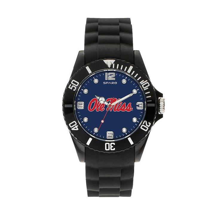 Sparo Men's Spirit Ole Miss Rebels Watch, Black